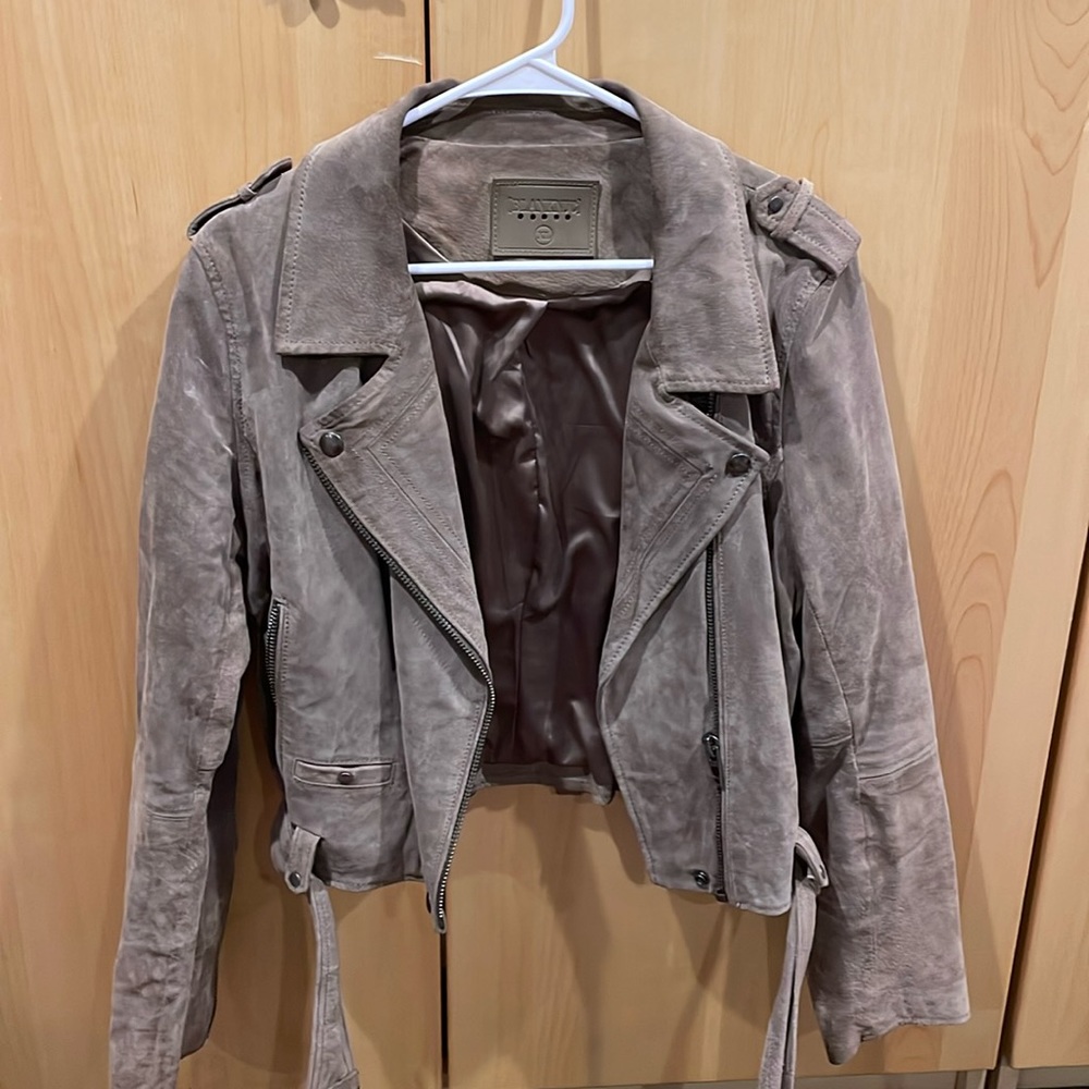 BlankNYC Suede Moto Jacket